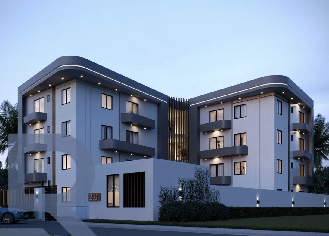 Architectural visualisation of LA2 apartments in Jahi, Abuja